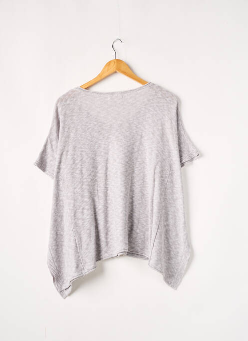 Pull tunique gris LES P'TITES BOMBES pour femme