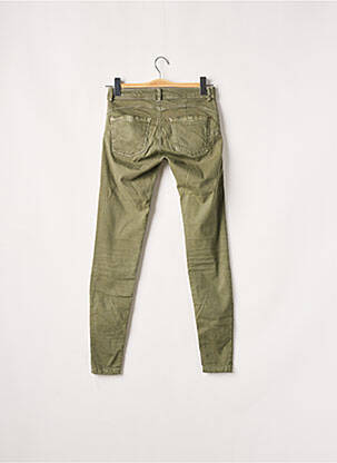 Pantalon slim stretch taille normale vert BERSHKA femme