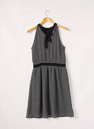 Robe mi-longue imprimé fantaisie sans manche noir ESPRIT femme