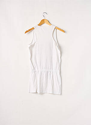 Robe mi-longue sans manche sans manche blanc KAPORAL fille