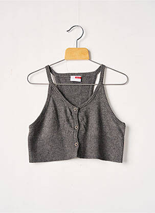 Gilet sans manche fermeture boutonnée sur le devant gris NAME IT fille