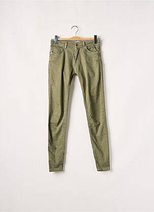 Pantalon slim vert BERSHKA pour femme