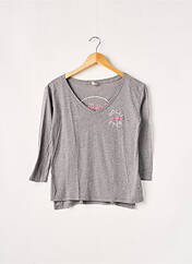 T-shirt gris HOLLISTER pour femme seconde vue