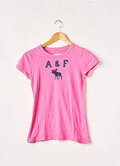 T-shirt rose ABERCROMBIE & FITCH pour femme seconde vue