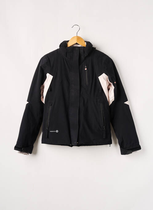 Parka manches longues a capuche noir ROSSIGNOL femme