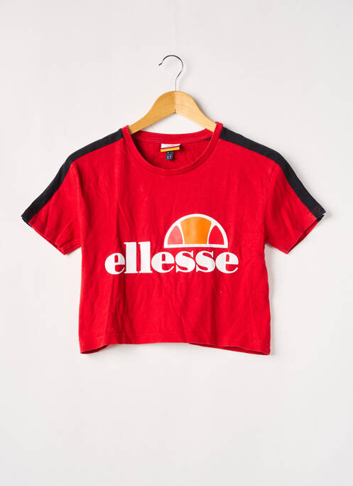 T-shirt coupe droite manches courtes rouge ELLESSE femme