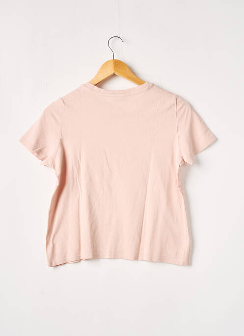 T-shirt coupe droite manches courtes rose JENNYFER femme
