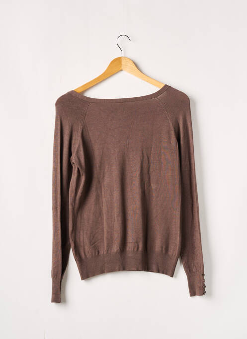 Gilet manches longues marron CACHE CACHE pour femme