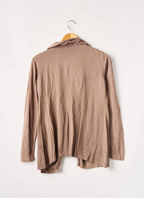 Gilet manches longues marron DDP femme