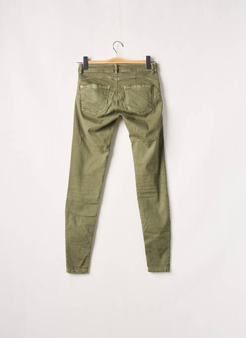 Pantalon slim vert BERSHKA pour femme