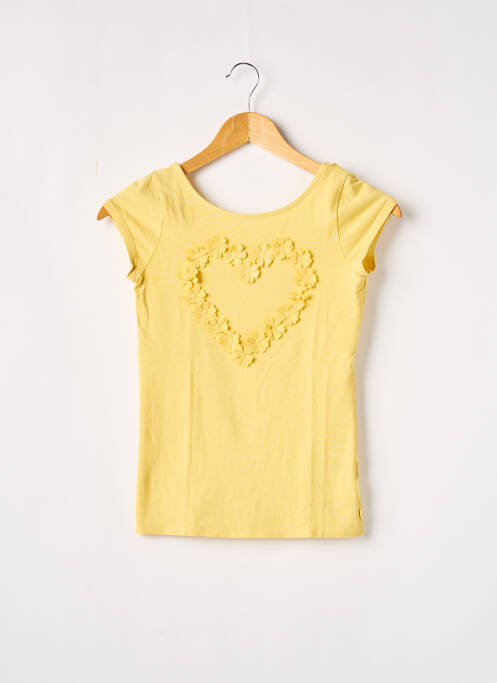 T-shirt jaune OKAÏDI pour fille