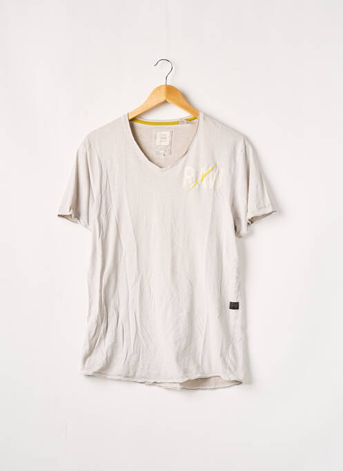 T-shirt beige G STAR pour homme