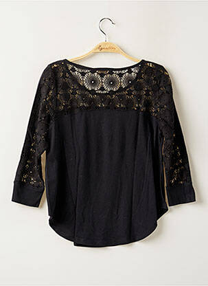Top stretch manches longues noir HOLLISTER femme
