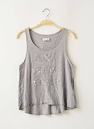Top stretch sans manche gris ABERCROMBIE & FITCH femme