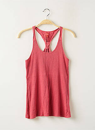 Top stretch sans manche rose MISS CAPTAIN femme
