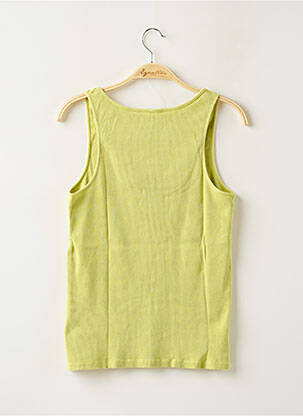 Top stretch sans manche vert MISS CAPTAIN femme