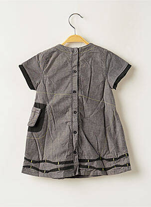 Robe mi-longue manches courtes manches courtes noir MARESE fille