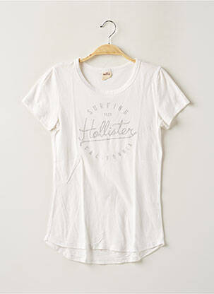 T-shirt blanc HOLLISTER pour femme