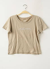 T-shirt marron HOLLISTER pour femme seconde vue
