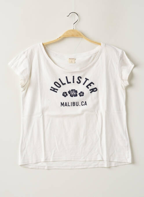 T-shirt coupe droite manches courtes beige HOLLISTER femme