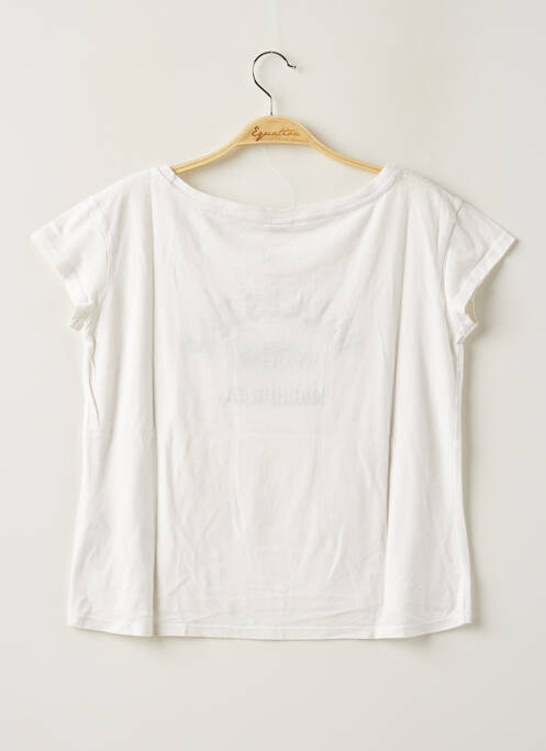 T-shirt coupe droite manches courtes beige HOLLISTER femme
