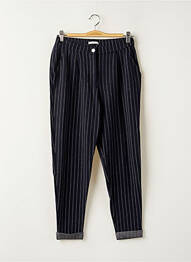 Pantalon chino tissage popeline taille normale bleu EDC femme