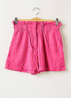 Short fermeture zippée sous rabat avec crochet taille normale rose PIMKIE femme