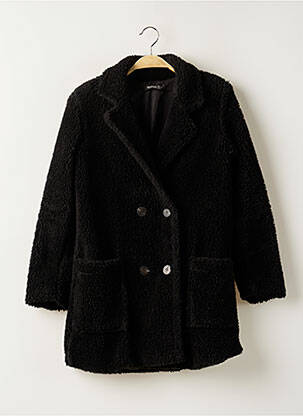 Manteau long noir BOOHOO pour femme