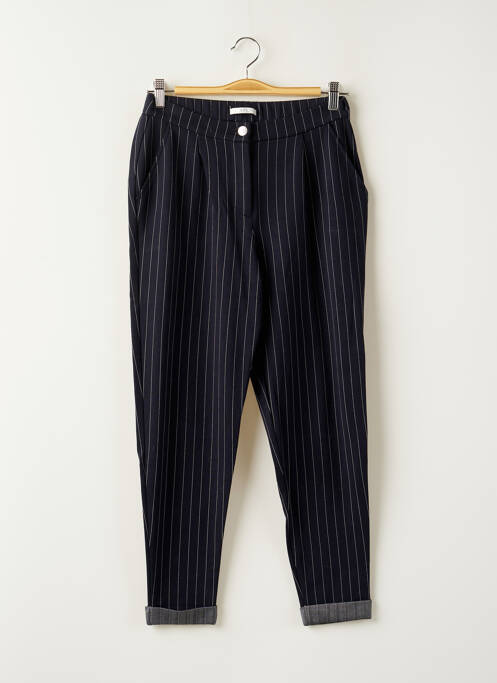 Pantalon chino tissage popeline taille normale bleu EDC femme