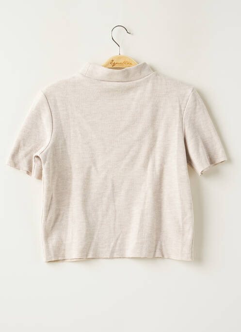 Top beige ZARA TRAFALUC pour femme