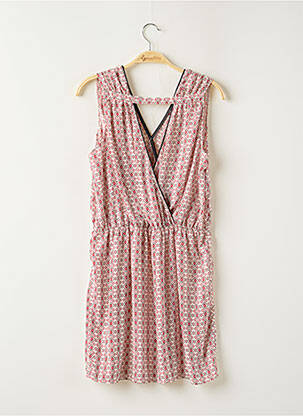 Robe mi-longue coupe fluide sans manche rouge LENNY B femme