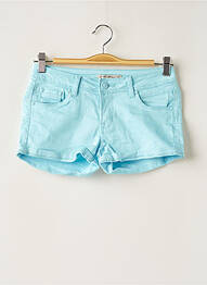 Short fermeture zippée sous rabat boutonné taille basse bleu S D JEANS femme