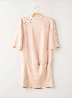 Robe courte manches courtes manches courtes rose LENNY B femme