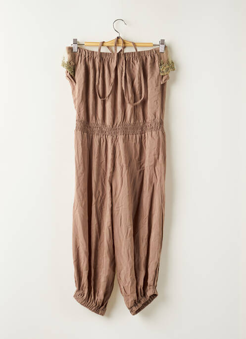 Combi-pantalon marron GOLDEN DAYS pour femme