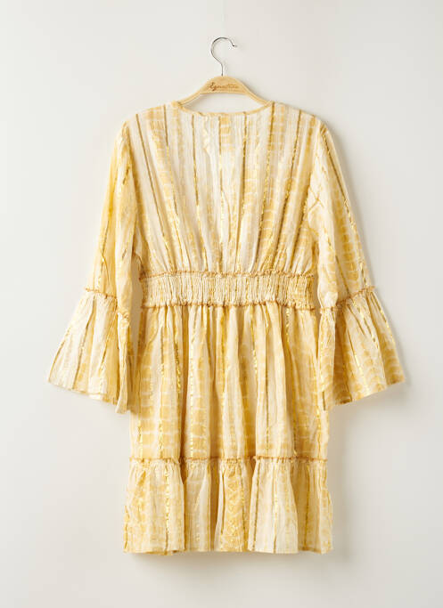 Robe courte jaune ANISA pour femme