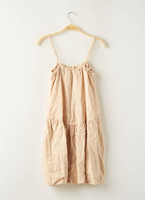 Robe mi-longue beige KOSMIKA pour femme