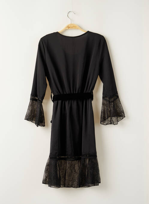 Robe mi-longue noir LUMINA pour femme