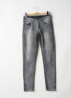 Pantalon slim stretch taille normale gris BERENICE femme