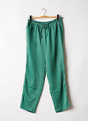 Pantalon droit taille haute taille haute vert NICE THINGS femme