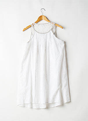 Robe mi-longue sans manche sans manche blanc ONE STEP femme