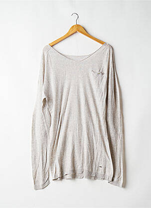 Tunique manches longues col v gris MAISON SCOTCH femme