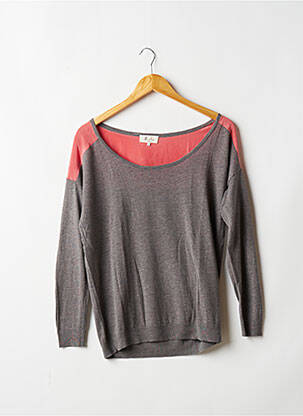 Pull resserrée sur le bas manches longues gris MARIE-SIXTINE femme
