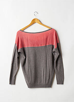 Pull resserrée sur le bas manches longues gris MARIE-SIXTINE femme