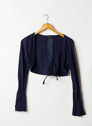 Boléro manches longues bleu ELIANE ET LENA femme