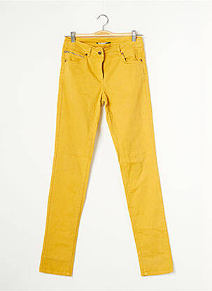 Pantalon slim taille normale taille normale jaune VOODOO femme