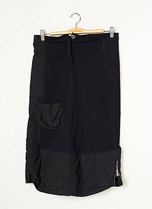 Jupe mi-longue coupe droite noir MCP femme