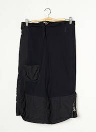Jupe mi-longue coupe droite noir MCP femme