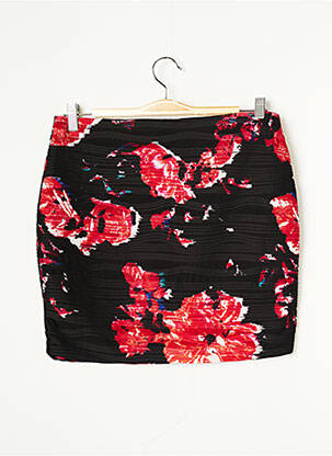 Jupe courte taille normale noir AMISU femme