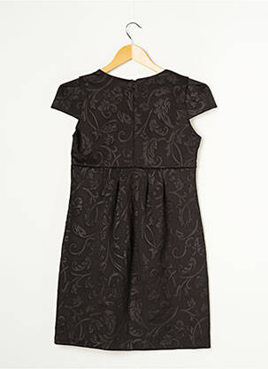 Robe mi-longue coupe fluide manches courtes noir VOODOO femme