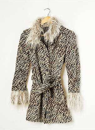 Manteau long coupe cintrée sans capuche beige LE PHARE DE LA BALEINE femme